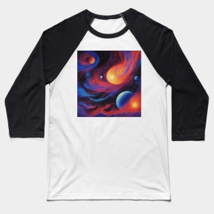 Galaxy Art Baseball T-Shirt